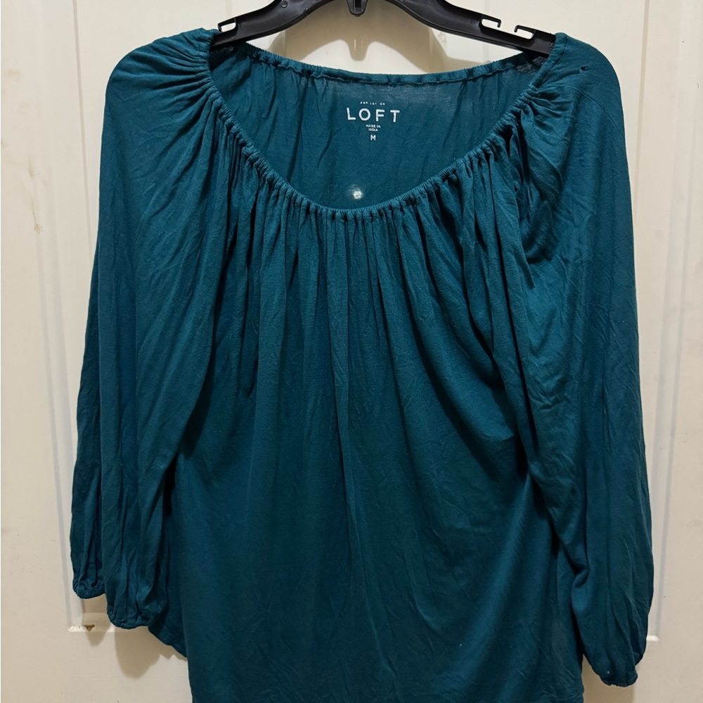 Ann Taylor Teal Blouse